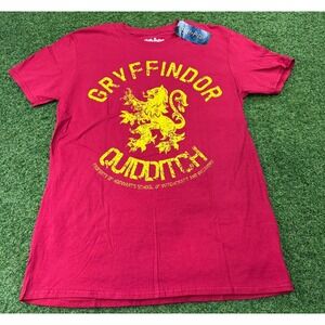 Harry Potter Gryffindor‎ Quidditch T-Shirt Mens Large Red Graphic Cotton Casual